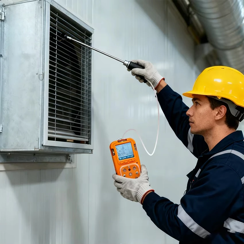 Handheld Pumping Type Gas Analyzer Measurements NO2 NH3 CH4 LPG H2S CO O2 N2 Portable Multi 5 in 1 Gases Monitor Detectors