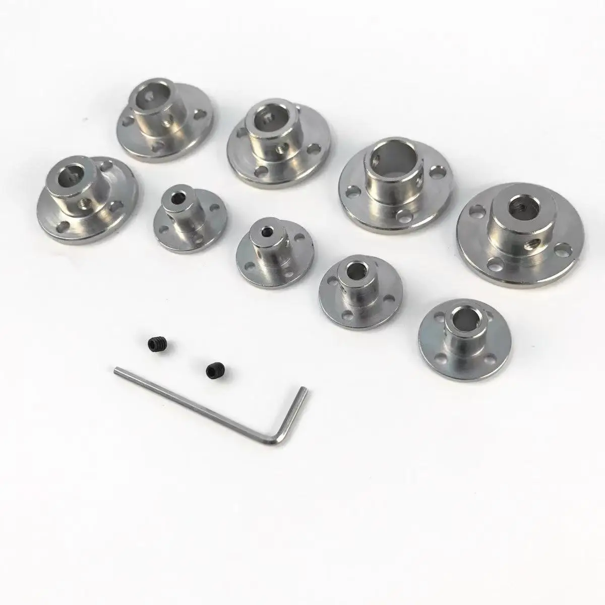 1-2pcs Flange coupling Flange type 3-12mm DIY metal coupling Convex flange