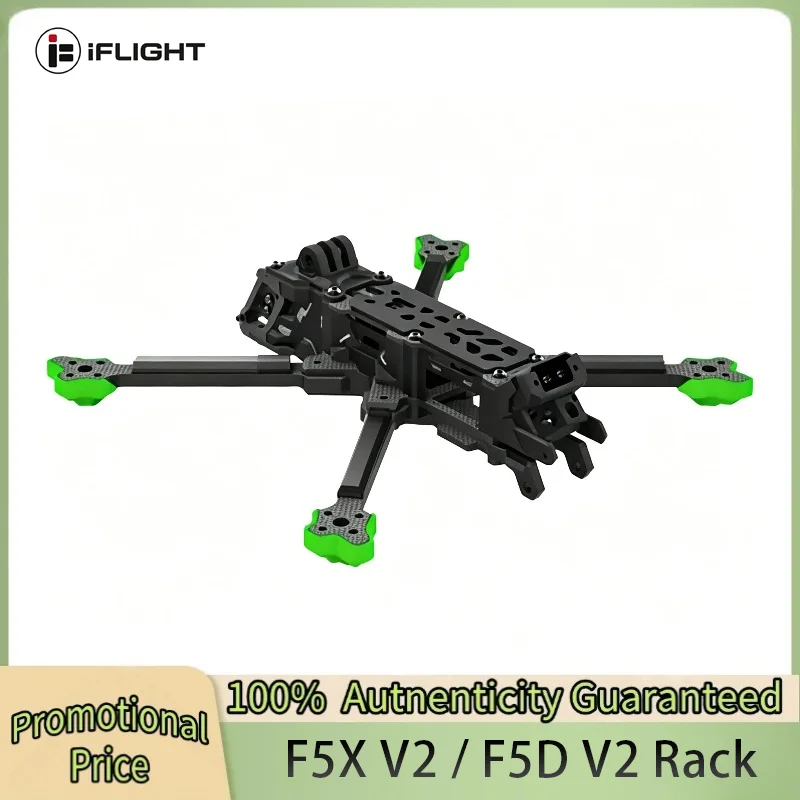 

IFlight Nazgul Evoque F5 V2 FPV Frame Kit 5inch F5D / F5X HD / Analog（Squashed-X / DeadCat）with 6mm Arm for RC Racing Drone