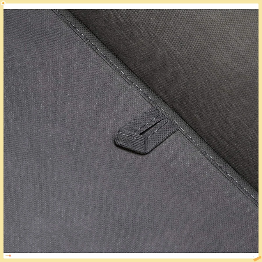 صندوق تخزين مكعب من قماش الخيش قابل للطي مع غطاء، قابل للتكديس ومتين، رمادي، مجموعة من 2 13 بوصة طول × 13 بوصة عرض × 13 بوصة ارتفاع