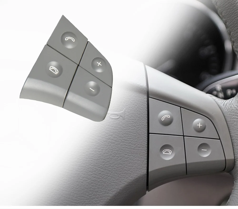 Car Multi-function Steering Wheel Buttons Kit Phone Control Keys For Mercedes Benz W164 W245 W251 Benz W164 ML GL B R Class