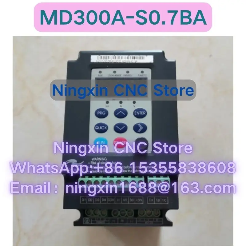 Second-hand MD300A-S0.7BA  Inverter Functional test OK Fast delivery