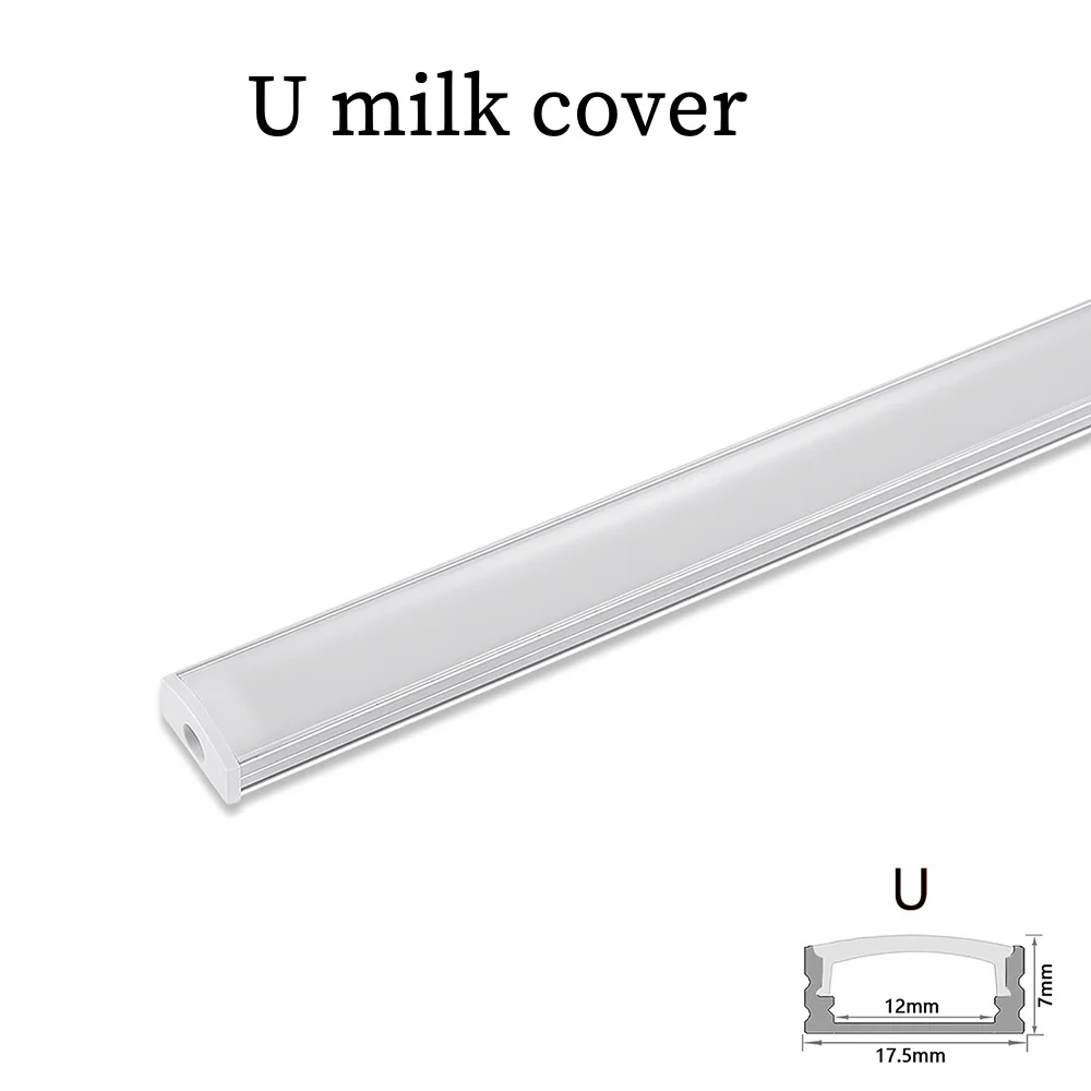 1-28Pcs/Lot 50cm Perfil Aluminio Led Corner Aluminium Profile Channel Holder for LED Strip Light Bar Cabinet Lamp Kitchen Closet