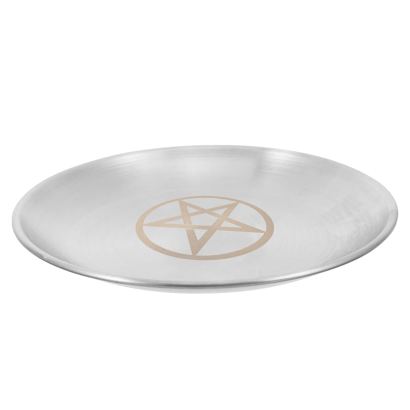 Tray Pentacle Gold Plate Fall Decorations for Home Holder Tea Light Bulk Candles Silver Table Centerpiece