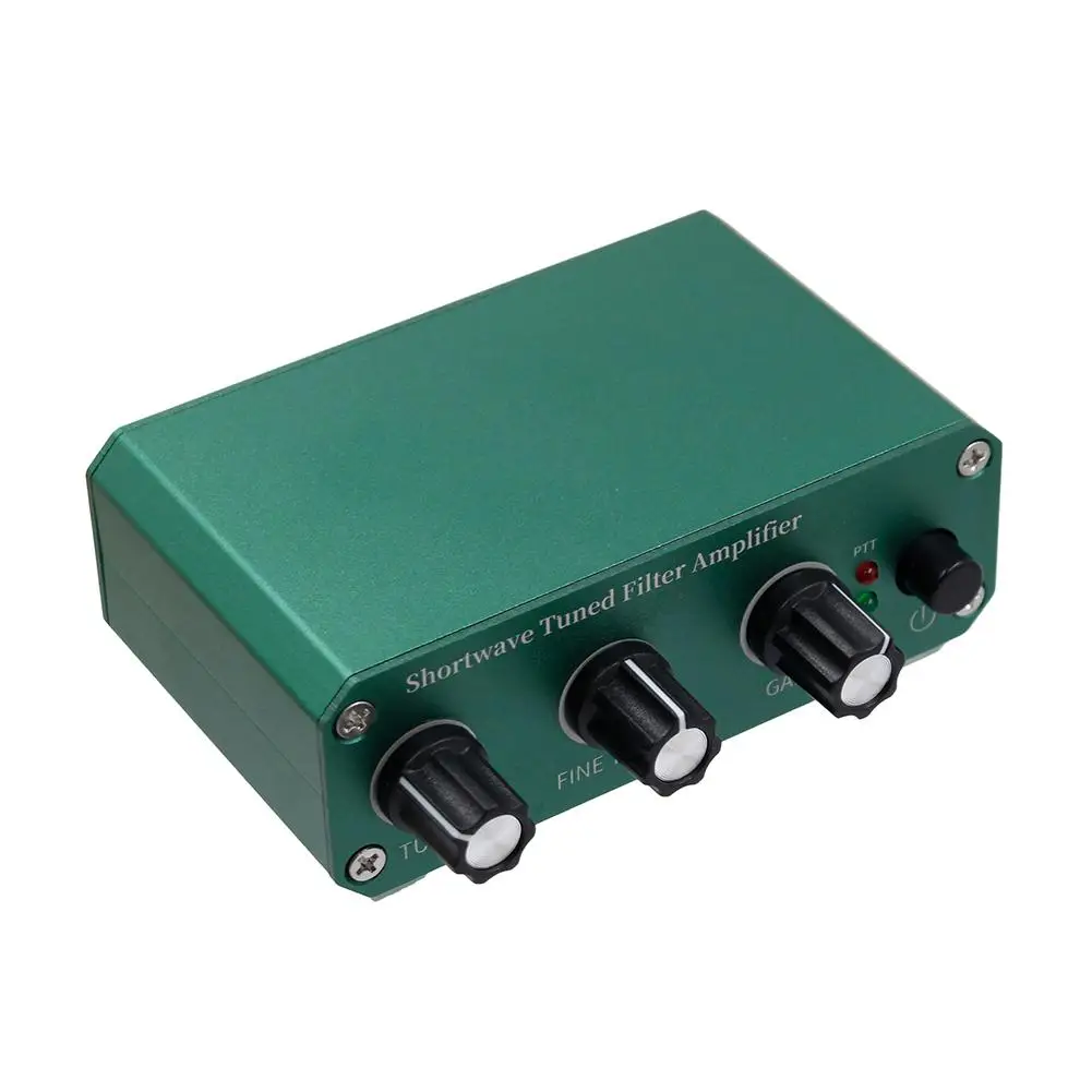 Shortwave Tuned Receiver 3MHz to 30MHz with Tunable Filter Center Frequency Adjustable Gain and RX/TX Signal Pass-Through