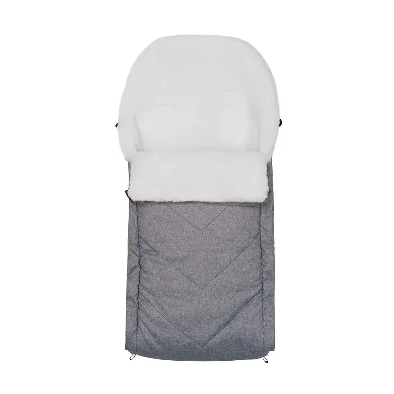 Warm Sheepskin Sleeping Bag Soft Faux Fur Winter Camping Envelope Sack Outdoor Hiking Travel Cozy Bedding for Adults Kids