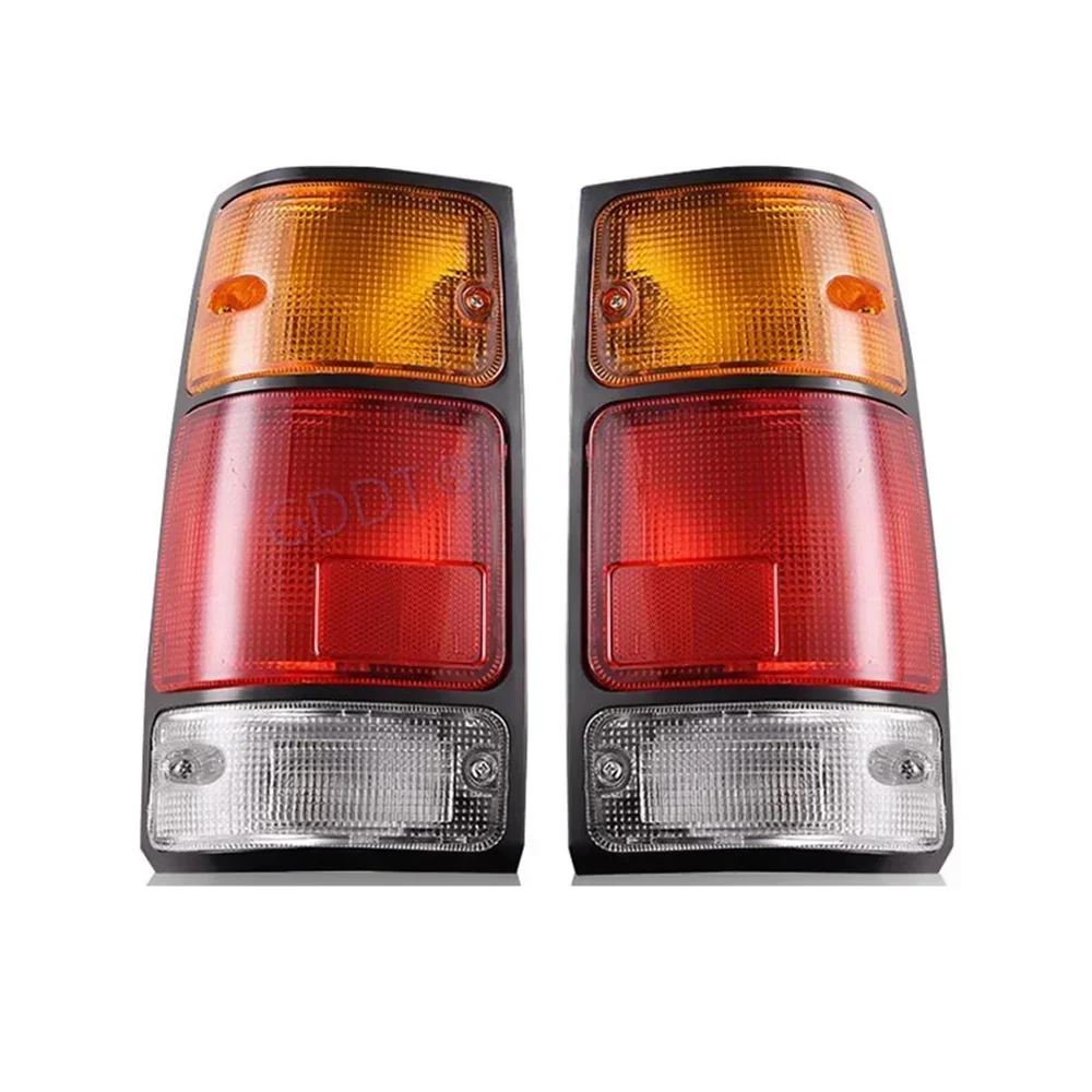 2 Piece Black or Chrome Rear Lamp for Isuzu Pickup 1991-1996 1992 Tail Light for Holden Rodeo TF TFR Truck Free Bulbs and Wires