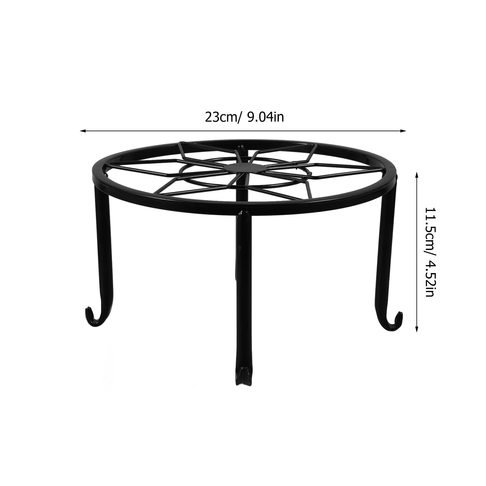 1Pcs Flower Pot Rack Premium Iron Balcony Plant Strong Load Bearing Flowerpot Display Smooth Potted Support