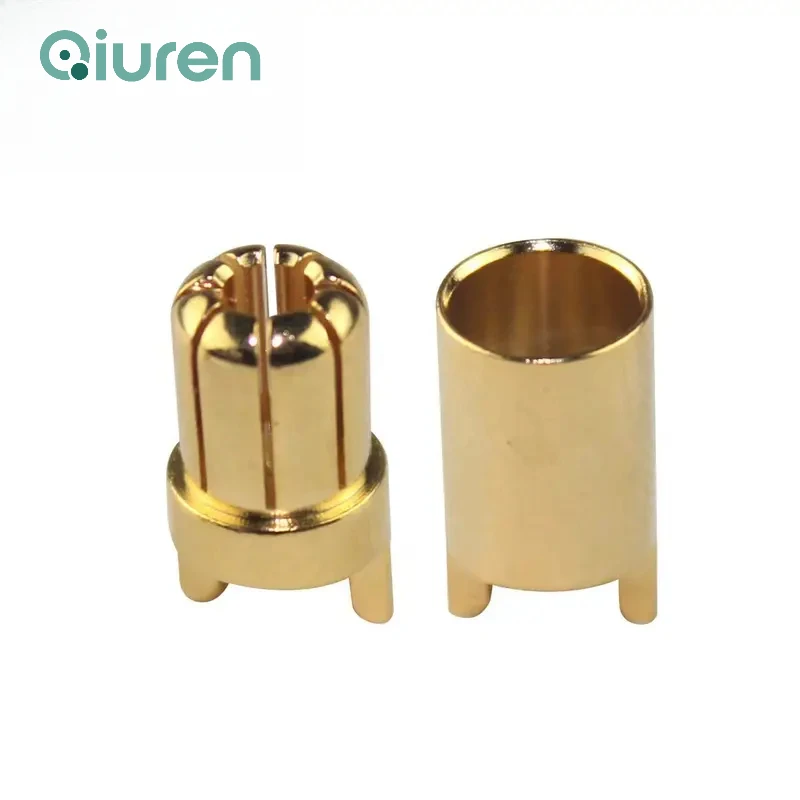 AMASS GC6510 10pairs/lot  High Quality 6.5mm Gold Plated Bullet Connector Banana Plug Male + Female for RC Motor ESC Parts