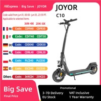 JOYOR C10 Electric Scooter 500W 48V 10.4Ah E-Scooter 45km/h Speed 30-50km Range 10'' Tires Foldable Electric Scooters 120kg Load