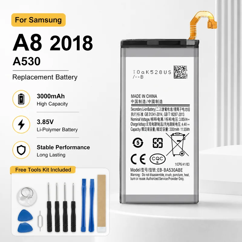Replacement Phone Battery EB-BA530ABE EB-BA705ABU EB-BA750ABU EB-BN972ABU For Samsung Galaxy A8 2018 A530 SM-A530F A70 A705