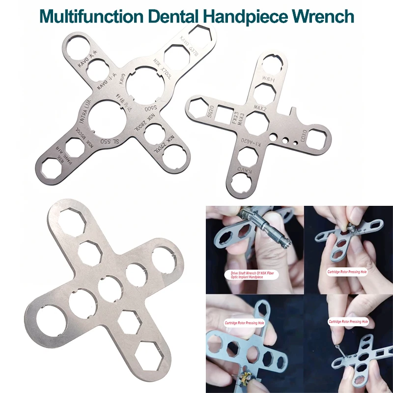 

1pcs ental Turbine Handpiece Torque Wrench Fit For Implant Motor Cartridge Rotor Shaft Spindle Back Cover Repair Removal