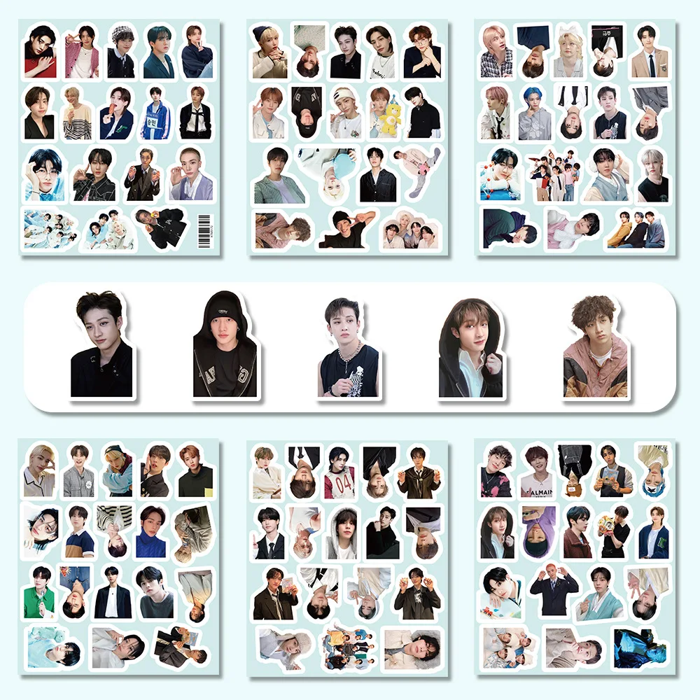 

6 sheets of 103 stickers Stray Kids trendy creative stickers SKZOO peripheral stickers hand tent water cup decoration stickers