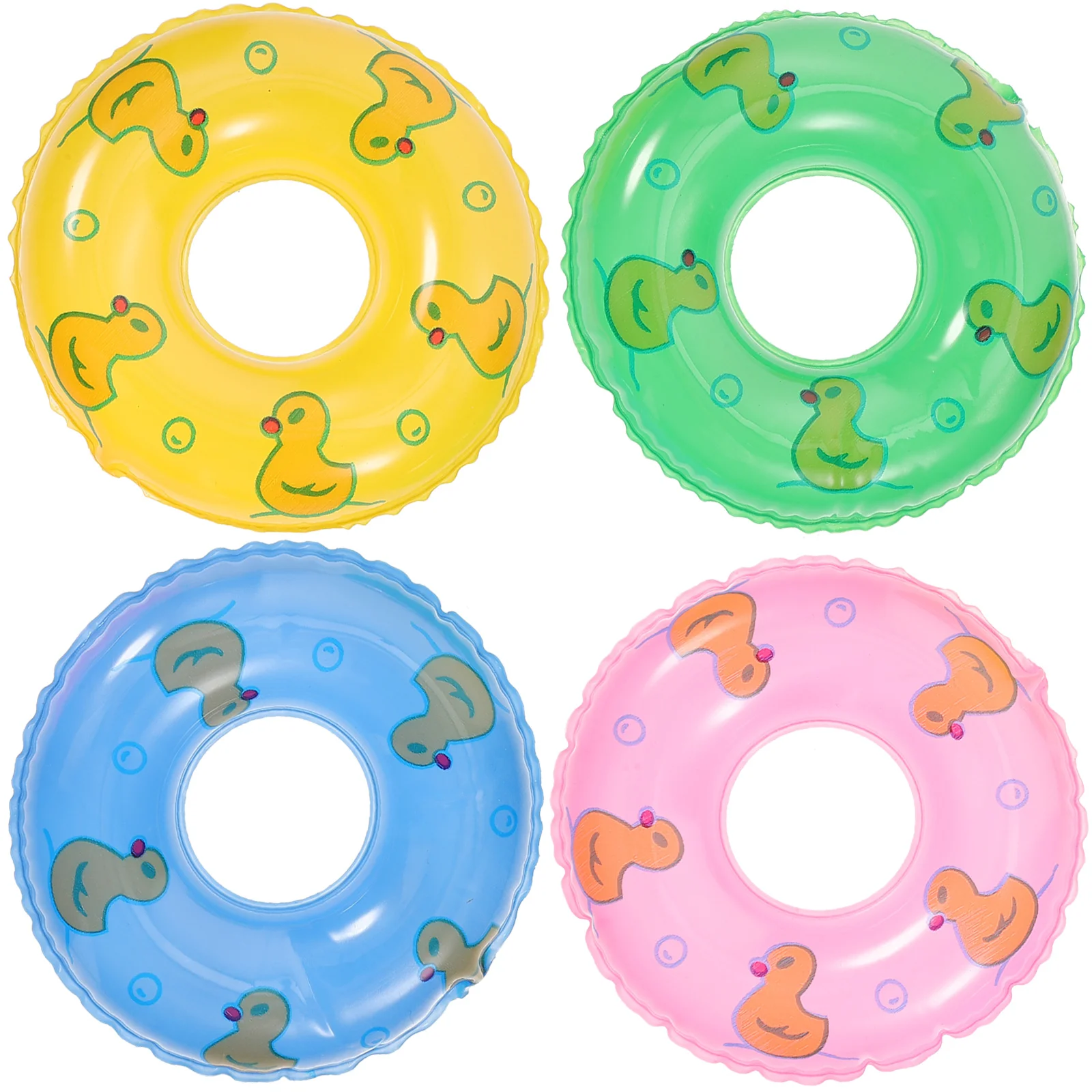 15 Pcs Accessories Mini Swim Ring Child Green Toys Floaties Shower Pp Household Items Decors