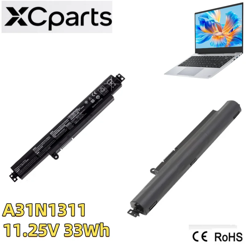 New 11.25V 33Wh A31N1311 Laptop Battery 3Cell for Asus VivoBook X102B X102BA F102B F102BA R103BA  A31LM25 0B110-00260000
