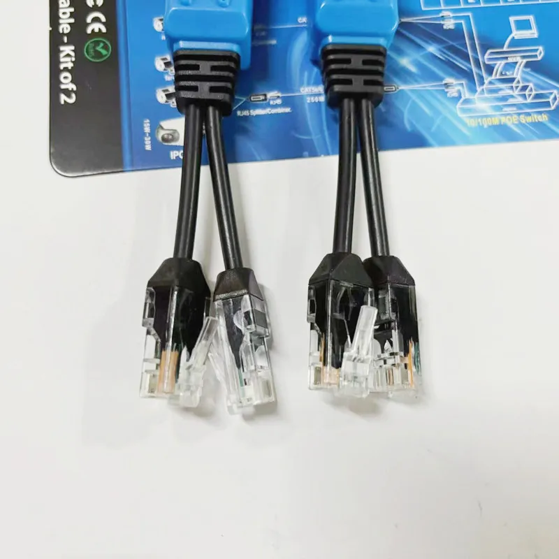 UPOE كابل RJ45 الفاصل الموحد اثنين كاميرا POE استخدام كابل صافي واحد POE كابل محول موصلات كابل الطاقة السلبي #3