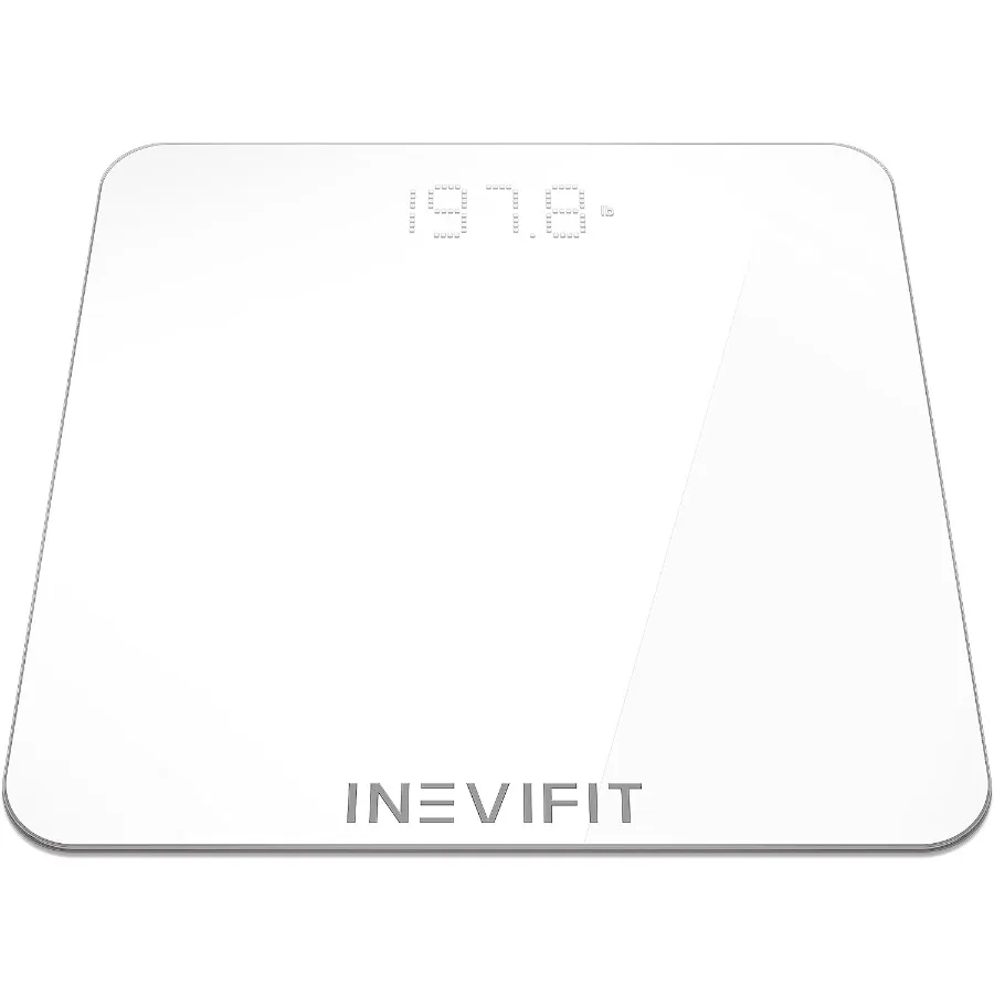 

Highly Accurate Digital Bathroom Scale for Home Use with 400 lbs Capacity and Builtin Battery Ideal for Fitness Tracking and Da