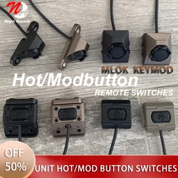 Tactical Airsoft UNIT ModButton Pulsante Caldo Interruttore Remoto di Pressione Mlok Keymod Per Surefir M300 M600 DBAL-A2 PEQ15 20mm Rail 2.5 SF PLUG