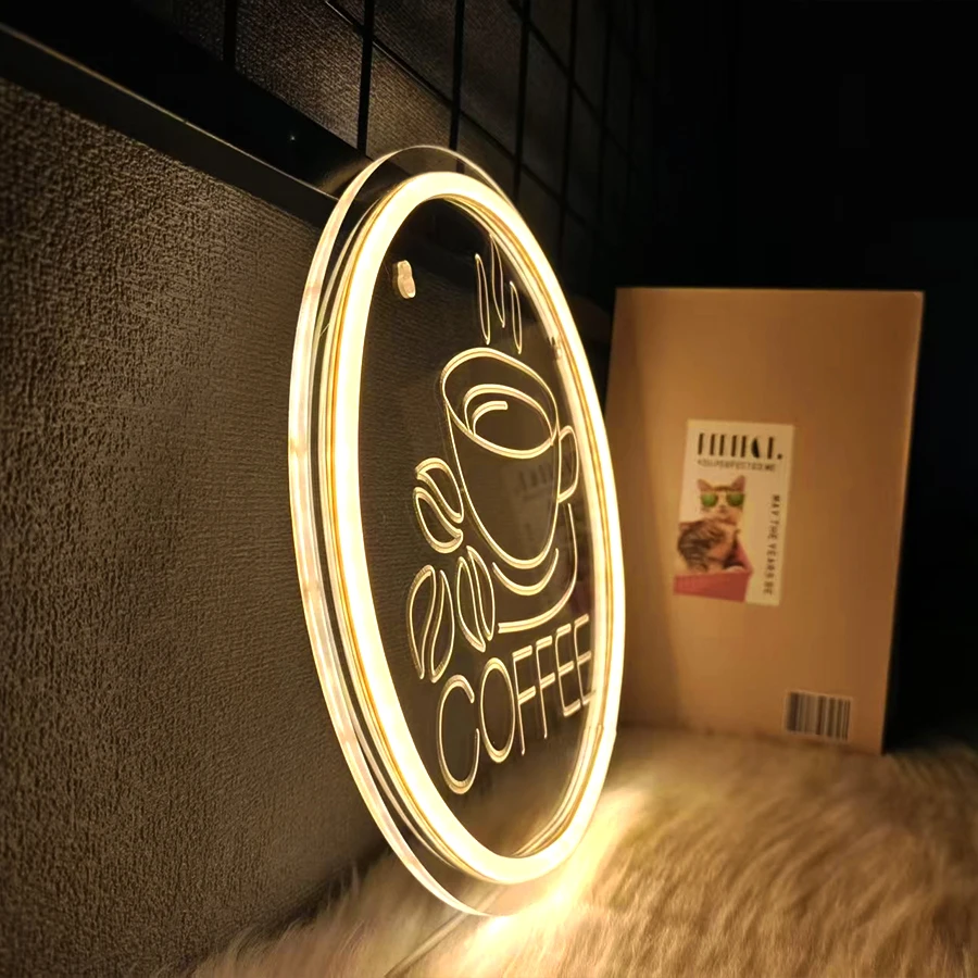 لافتة نيون القهوة لديكور الحائط، ضوء نيون LED للمقهى، البار، المنزل، المطعم، المتجر، كهف الرجل، الحفلات، عيد الميلاد، الهالوين