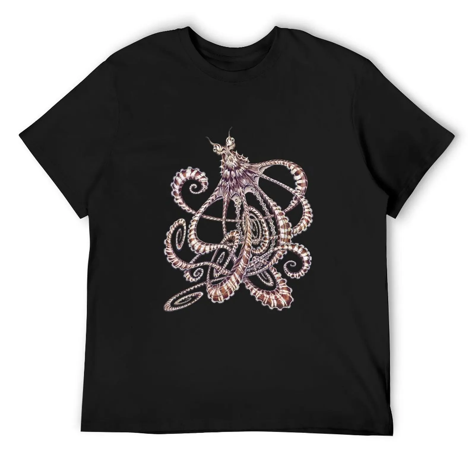 

Mimic Octopus T-Shirt anime figures customizeds croswit shirt man Aesthetic clothing mens cotton t shirts