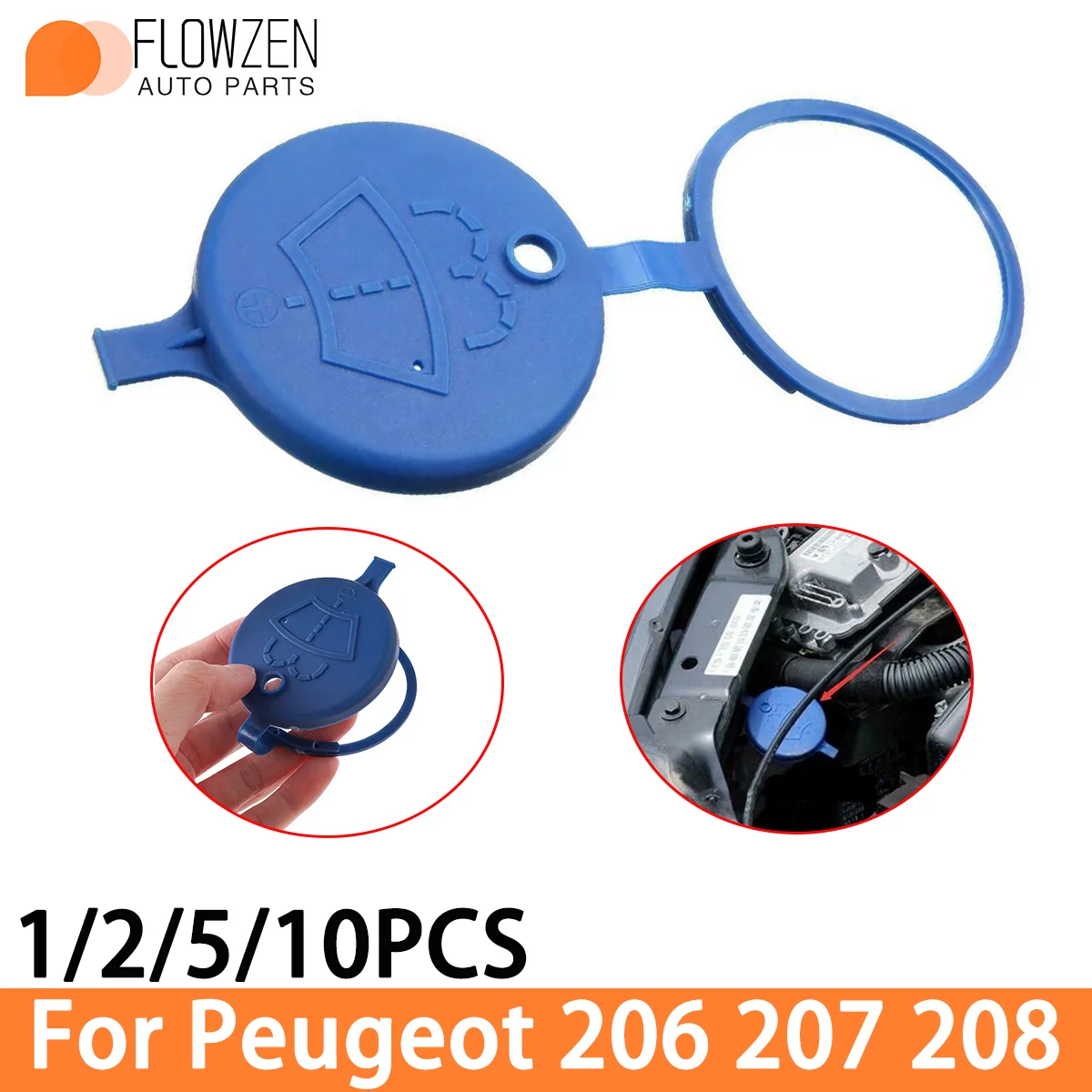 

Бачок омывателя лобового стекла M103710000 для Peugeot 206 207 208, аксессуар для стеклоочистителя, 1 шт.