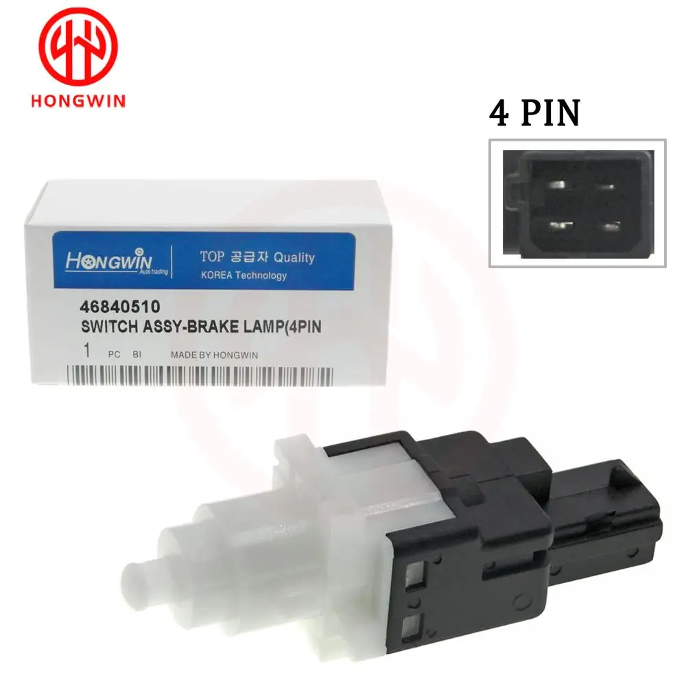 Interruptor de lámpara de freno para coche, accesorio de 4 pines para Fiat, Alfa Romeo, Lancia, PEUGEOT Boxer 46840510, 60669020,60816501,60801906