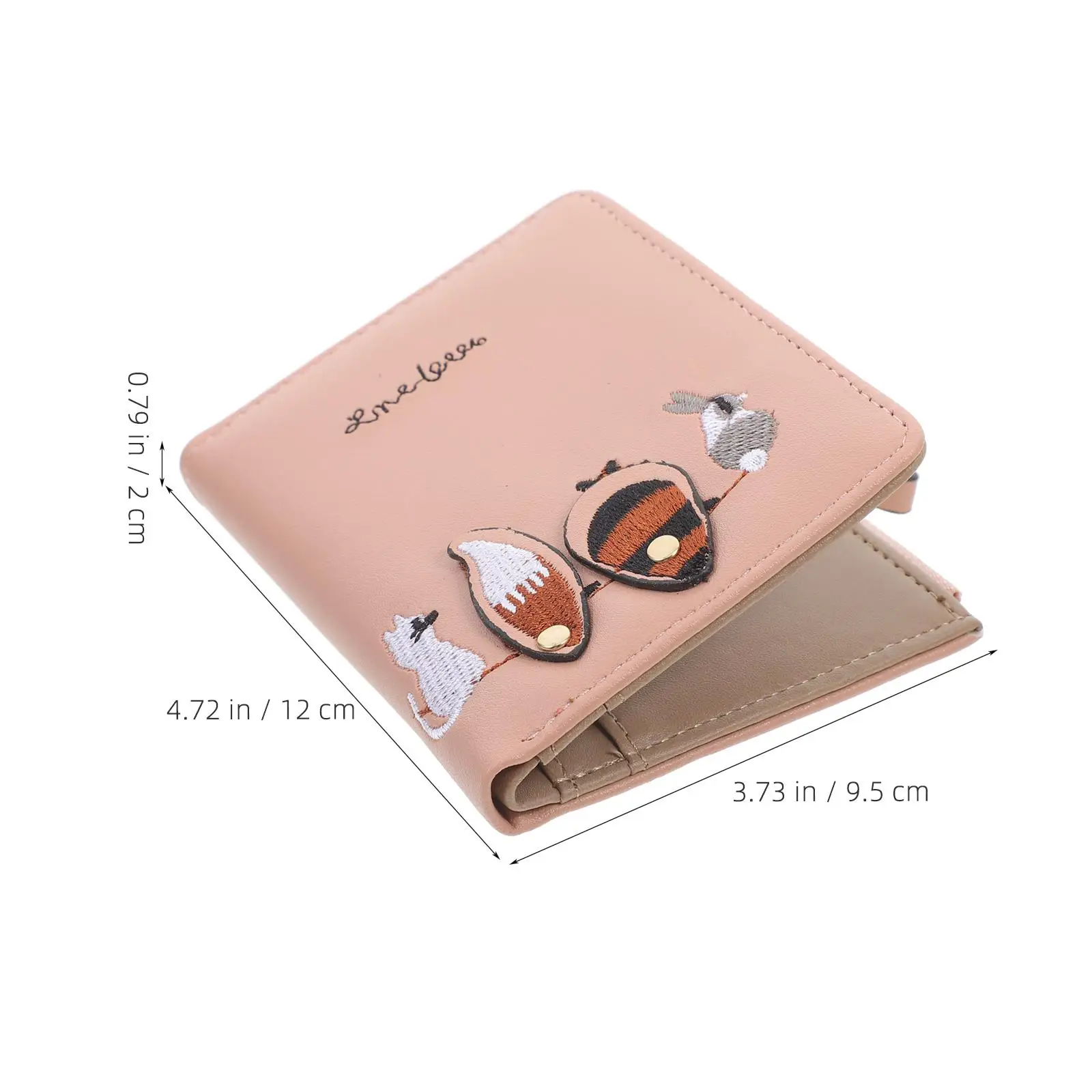 Critter Print Wallet Women Large Capacity Change Pouch Pu Handheld Cartoon Money Bag Coin Purse Card package Wallet With Zipper