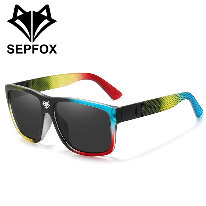 

SEPFOX Men Polarized Fishing Sunglasses Cycling Riding Hiking Driving Glasses For Outdoor Sports Mirrored Lens UV400 Eyewear