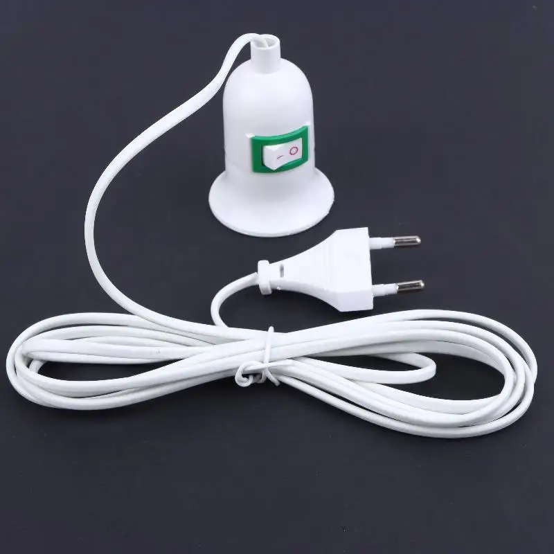 1 Stuks Tuin Lamphouder Met 3/5/10 Meter Kabel Eu Plug Met Aan/Uit schakelaar E27 Opknoping Kamerplanten Licht Houder Voor Bureaulamp