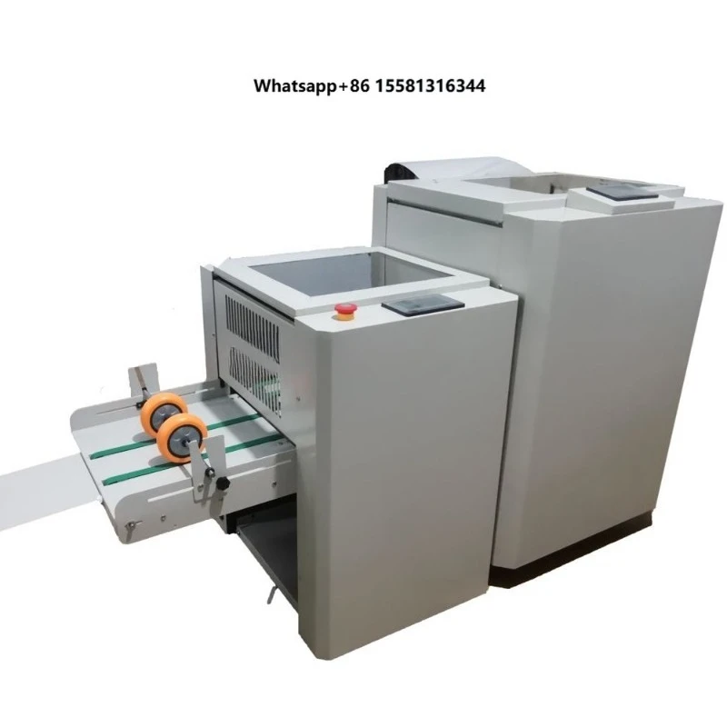 Wholesale Gino High Quality Automatic Binding Folder Brochure Maker with Hohner Head Touch Screen Trimmer Stock