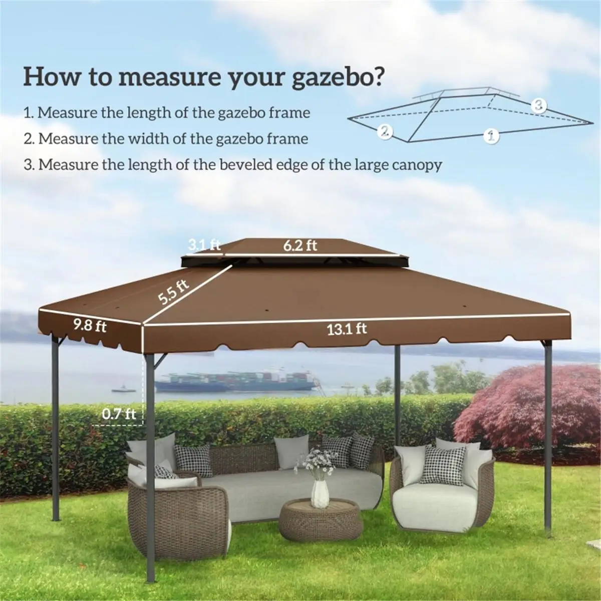 

Gazebo Replacement Canopy – Fast Shipping from – Not Available at