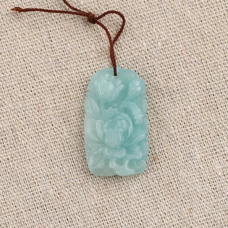 B&F Handmade Green Aventurine Stone Pendants, Genuine Natural stones beads, Unique Stones for jewelry & DIY Earring Beads