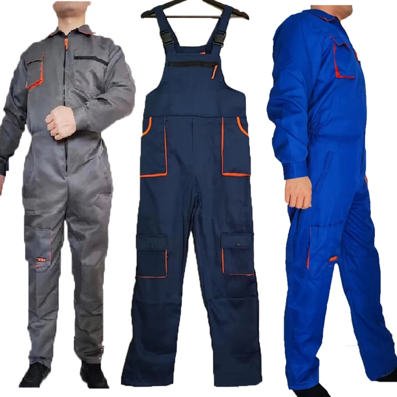 work Overalls Uniform Men Women Working Coveralls Welding Suit Auto Repairman Workshop Mechanics Work Clothes Dust Proof Suits