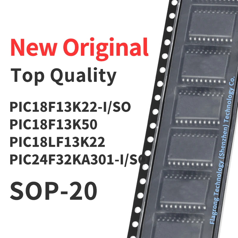 10 Pieces PIC18F13K22 PIC18F13K50 PIC18LF13K22 PIC24F32KA301 -I/SO T SOP20 Chip IC New Original