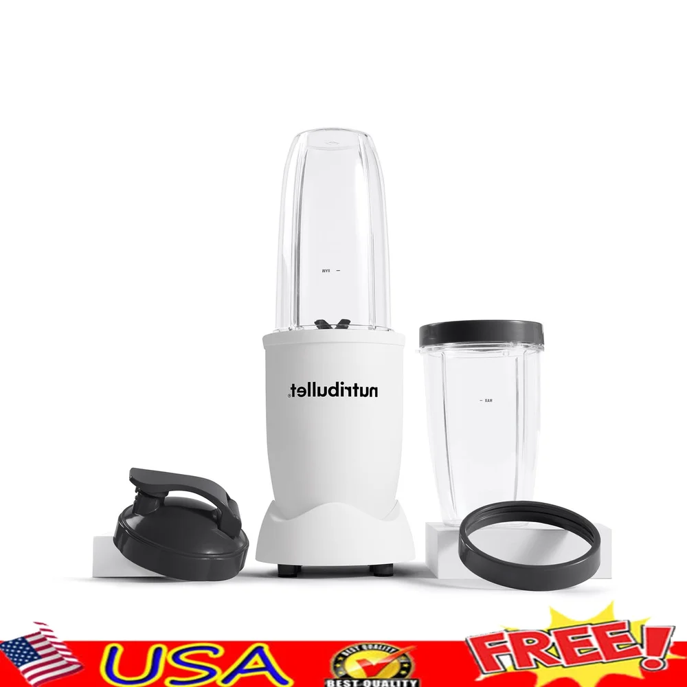 

900W Personal Blender 9-Piece Set Smoothies Extracts Nutrients from Seeds Kale Nuts Compact Design Easy to Use
