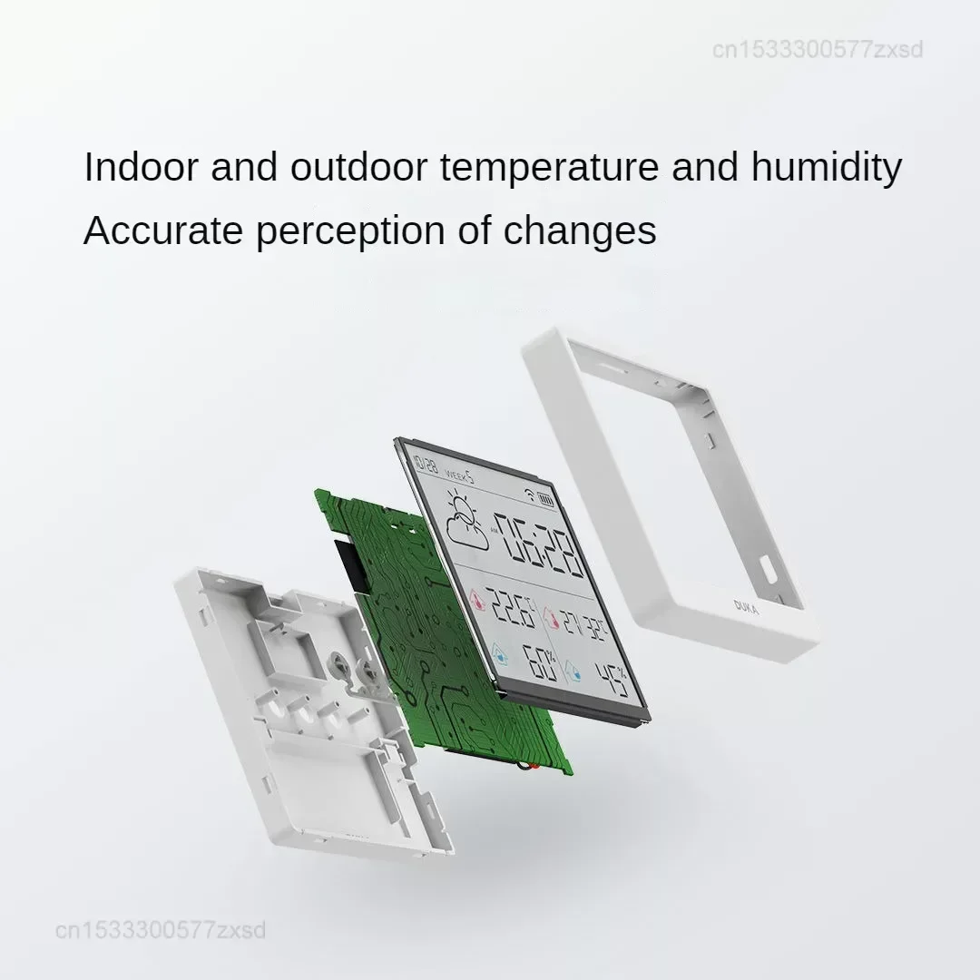 Xiaomi DUKA Wireless Smart Home WIFI Temperature Humidity Weather Sensor Indoor Clock Hygrometer Mini Digital Weather Station