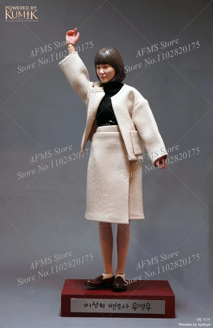 KUMIK KMF23-WOO005 1/6 Female Soldier Lawyer Park En Bin Cute Korean  Actress Dolls Full Set 12