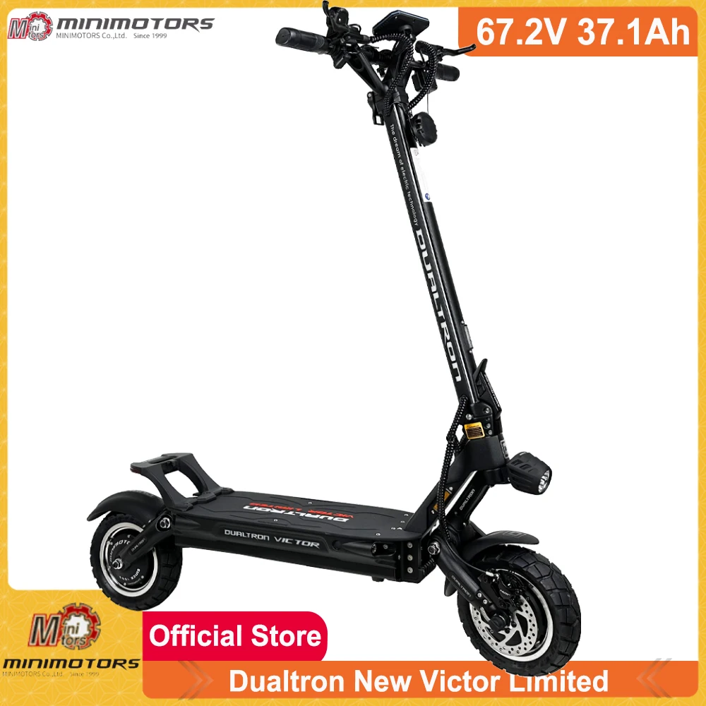 Trottinette électrique Minimotor Dualtron New Victor Limited, batterie 60V 37.1Ah, double moteur, roues de 10 pouces, Dualtron Victor Limited avec écran EY4, fonction Bluetooth