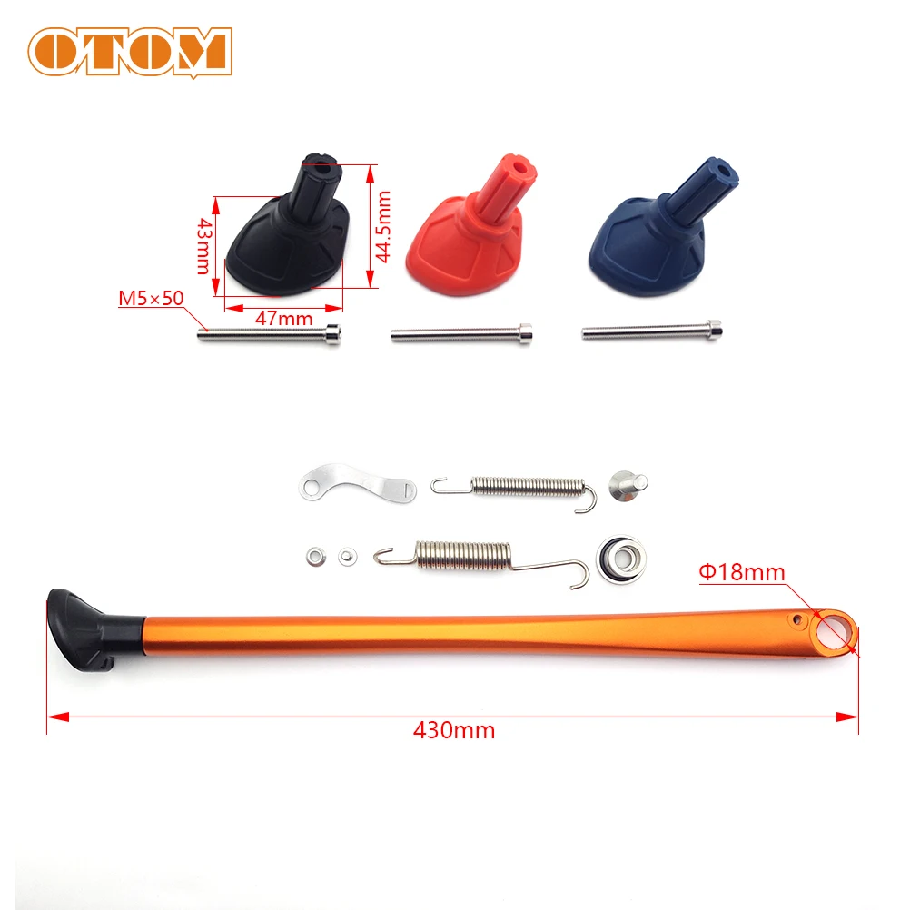 Motorcycle Parking Side Stand Kickstand With Spring Kit Non-slip Stand Base Pad For KTM HUSQVARNA GASGAS TE FE XCF EXC 2017-2023