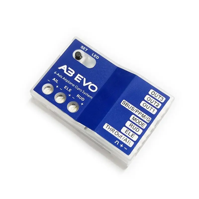 ABMF-تثبيط و6 محاور الدوران A3 EVO موازن وحدة تحكم في الطيران يدعم استقبال PPM لطائرة الطائرات ذات الجناح الطائر RC