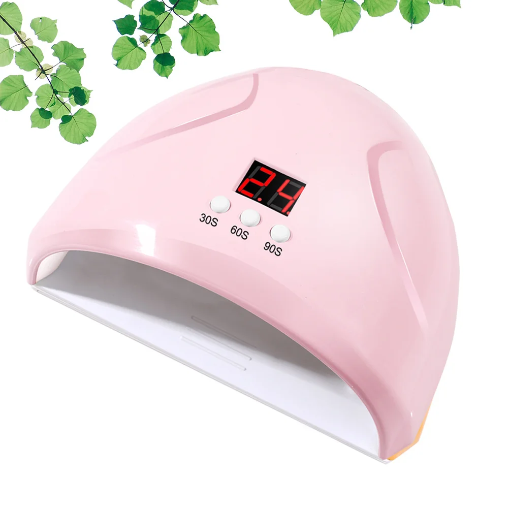 12 LED 36 واط مجفف طلاء الأظافر الذكية الاستشعار هلام علاج مصباح الموقت شاشة الكريستال السائل مانيكير أداة جيل للأظافر آلة مجفف الوردي
