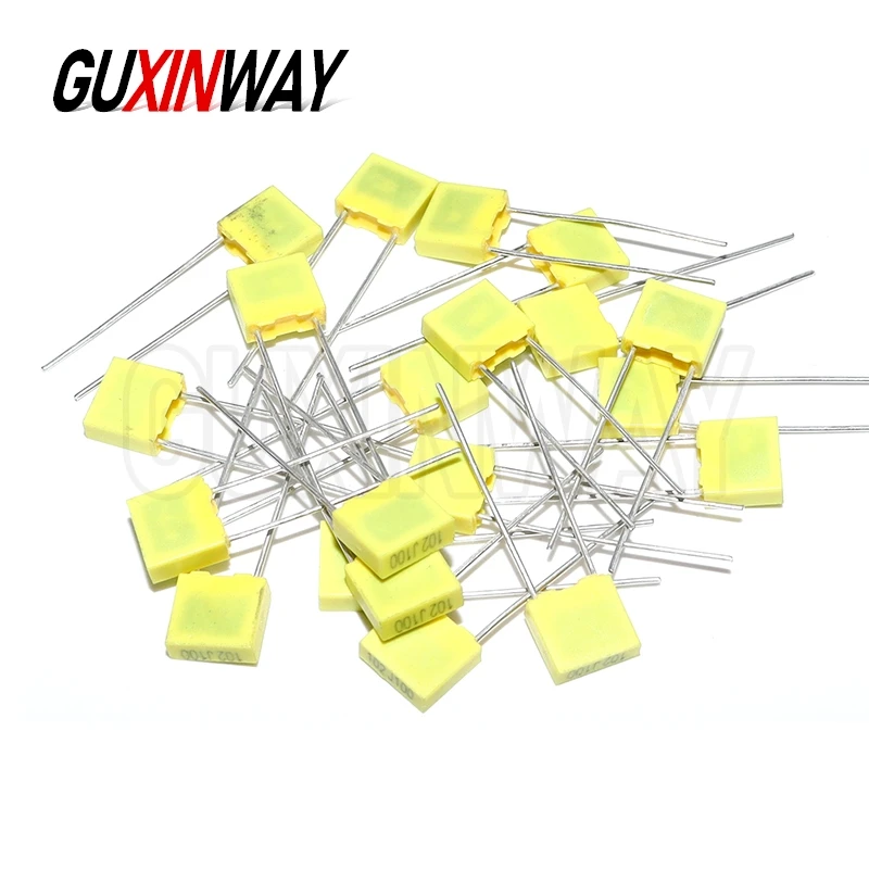 20 قطعة تصحيح مكثف 100V 1NF 1.5NF 3.3NF 10NF 12NF 15NF 330NF 470NF 680NF 1 فائق التوهج البولي بروبلين سلامة فيلم بلاستيكي