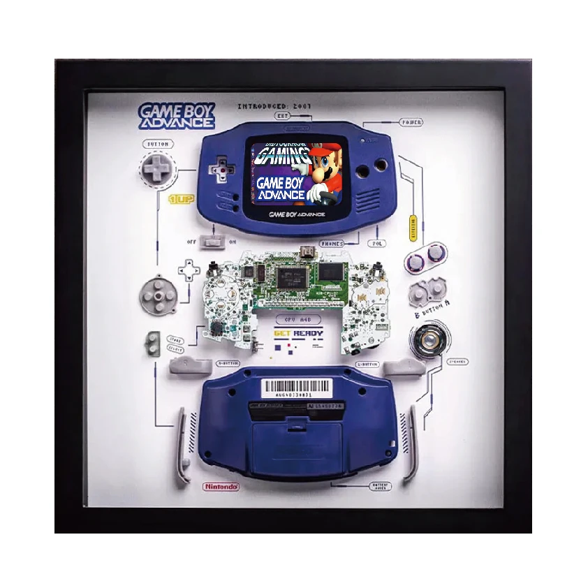 GAME BOY decomposition specimen frame game machine disassembly decorative painting display collection gift