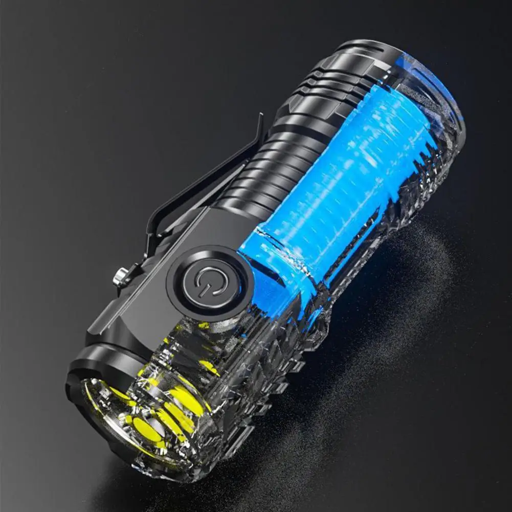 Compact Travel Flashlight Ultra-bright Rechargeable Led Flashlight with High Lumens Waterproof Compact Design for Camping