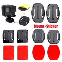 New Helmet Base Holder Flat Curved Mounts Pad Adhesive Sticker for GoPro Hero Yi 4K