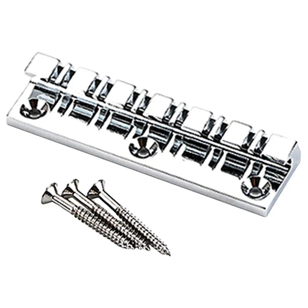 

Metal 12 String Guitar Bridge Precise Sound Transmission Easy Installation Electric Guitar Bridge Saddle Replacement Accessory