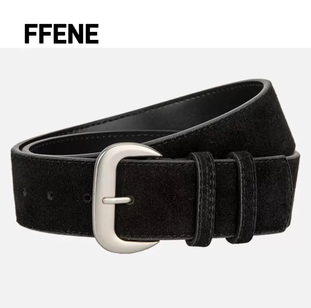 

Retro matte suede leather wide belt with Madera style, versatile for both men and women, perfect for cinching in the waist