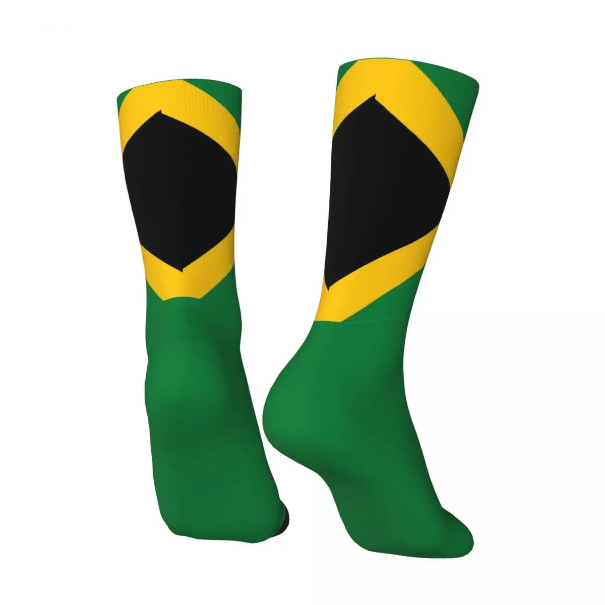 Medias con bandera jamaicana para hombre y mujer, calcetines elegantes transpirables, calcetines personalizados antideslizantes para deportes al aire libre de otoño, regalo de cumpleaños