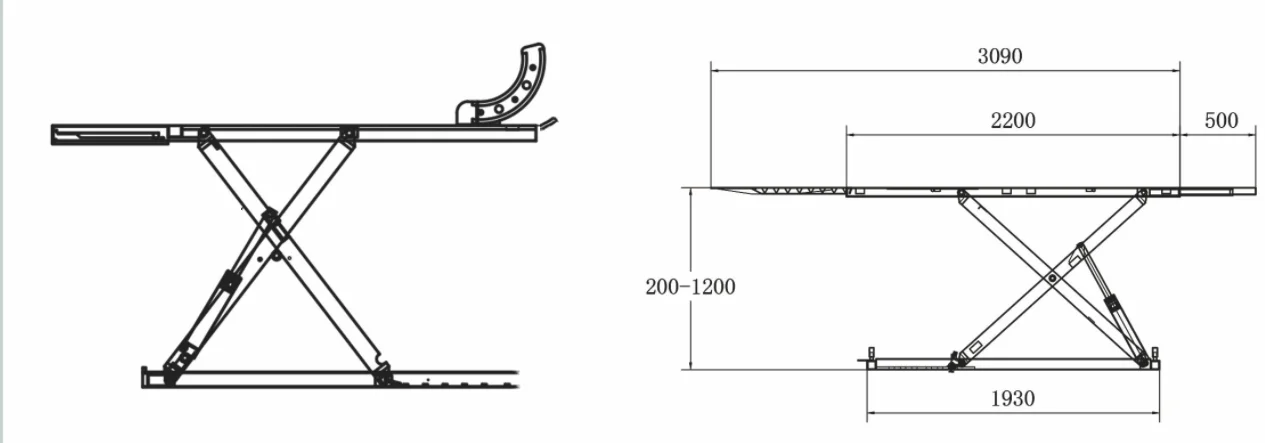 ใช้งานง่ายคุณภาพสูง 350KG นิวเมติกไฮดรอลิกรถจักรยานยนต์ลิฟท์กรรไกรนิวเมติกไฮดรอลิกรถจักรยานยนต์