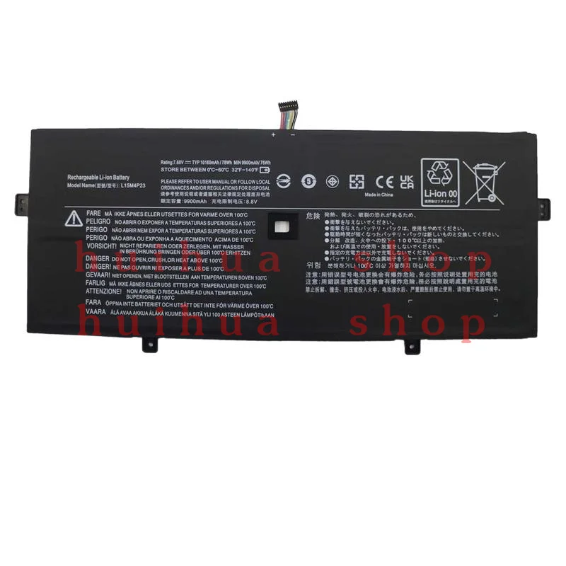 

New L15M4P23 L15C4P23 L15C4P21 Battery For Lenovo Yoga 910 910-13IKB 5 Pro 78Wh